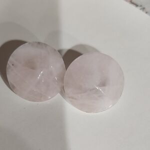 Elegant Pink Lapis Stone Stud Earrings